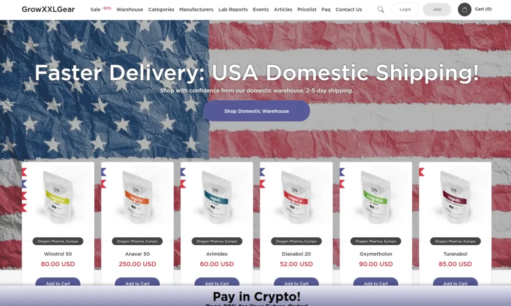 GrowXXLGear.Com Reviews: A Premium UGL Steroids Source? GrowXXLGear.com Store