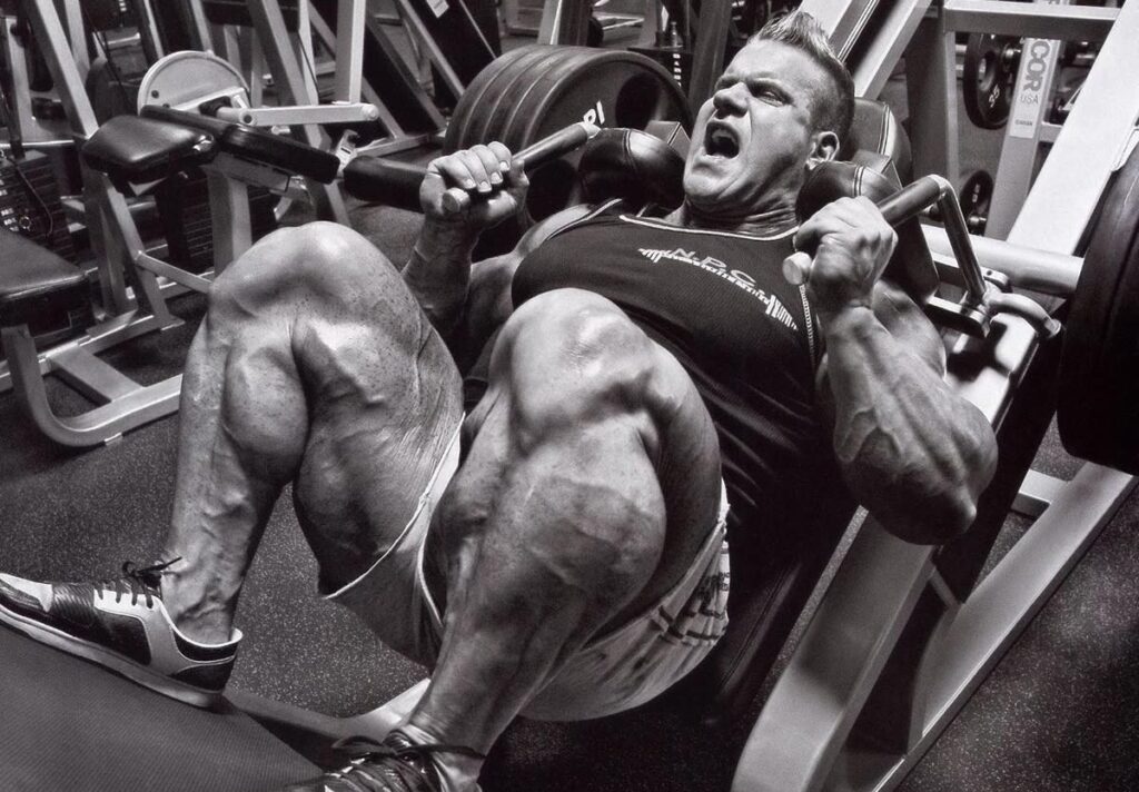 platzian thighs through half squats bodybuilding